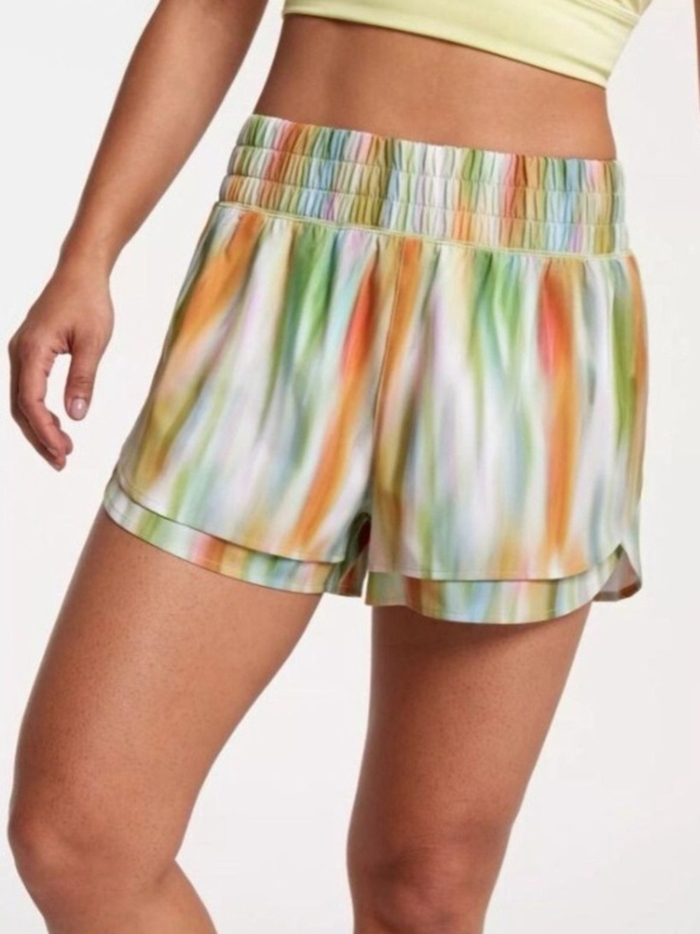 CALIA Medium Carrie Underwood Multi-Color Athletic Running Shorts Built in Brief - Picture 2 of 7